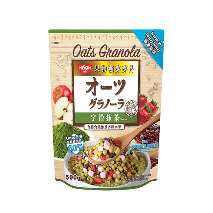 Nissin Granola Oats Matcha 500g