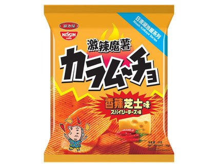 日清湖池屋 激辣魔薯 香辣芝士味薯片 55克